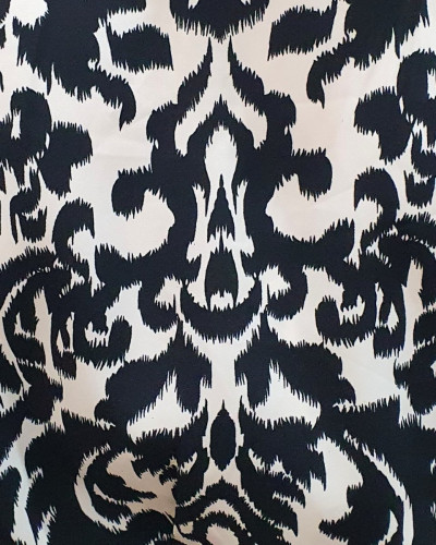 Robe femme noire et blanche Luana