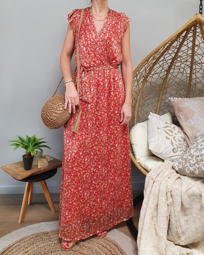 Robe liseré doré sale