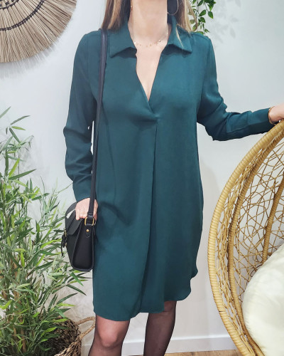 Robe droite fluide best sale