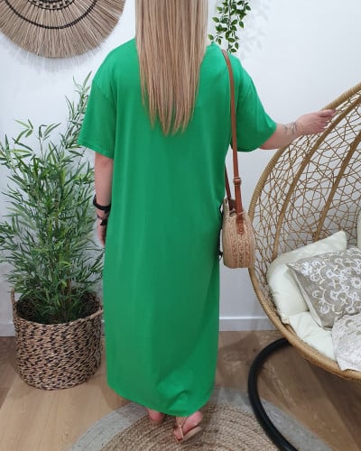 Robe t-shirt longue femme oversize Amour toujours