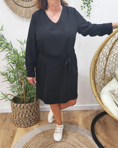 Robe droite unie outlet