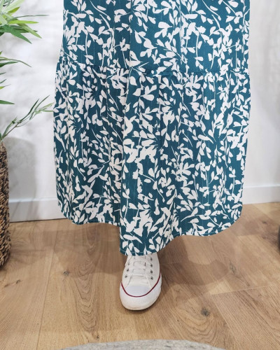Robe longue femme verte AdélaÏde