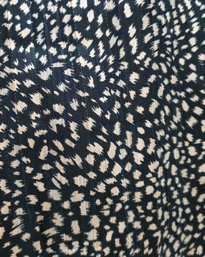 Robe femme noire et beige Tiziana