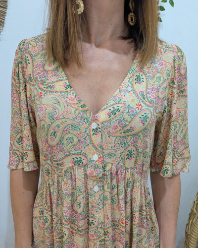 Robe chemise femme multicolore Camina