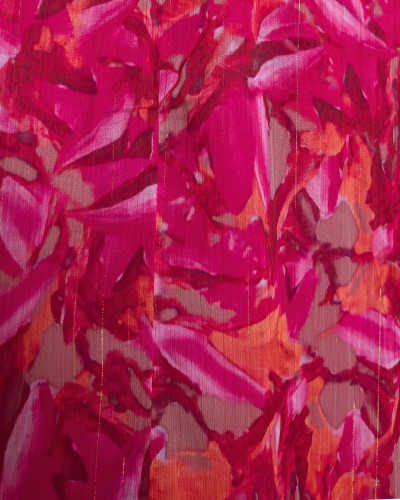 Robe longue femme fuchsia orange kaki Zéphina