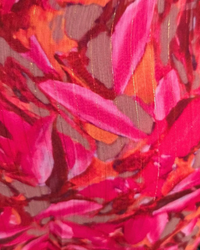 Robe longue femme à bretelles fuchsia orange kaki Zéphina