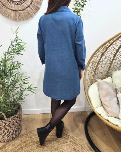 Robe chemise en jean femme Maïwen