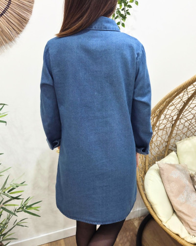 Robe chemise en jean femme Maïwen