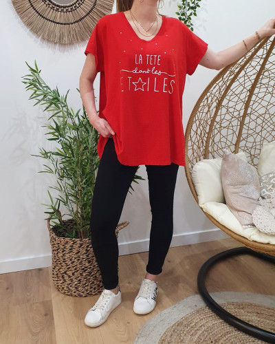 T shirt la tete dans les etoiles best sale