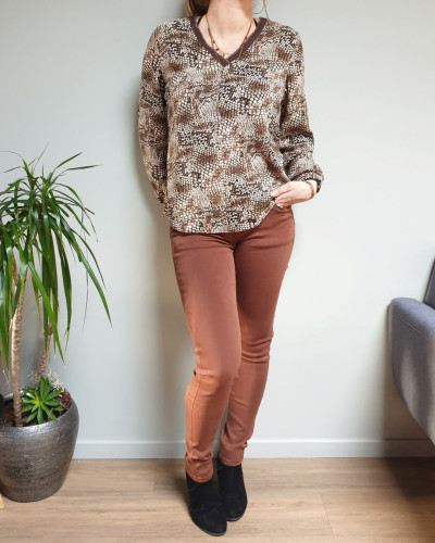 Blouse new arrivals imprimé python