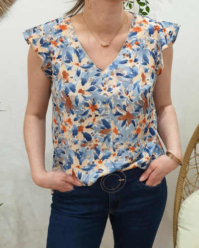 Blouse Margaux bleu