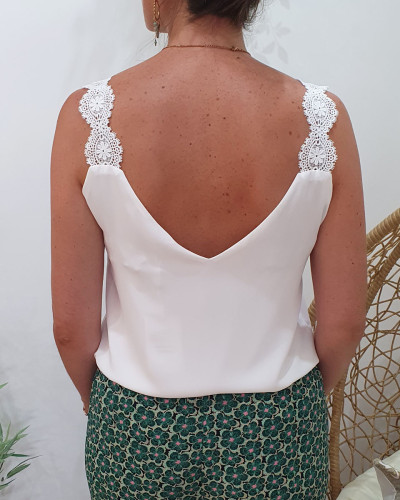 Top Aliya blanc