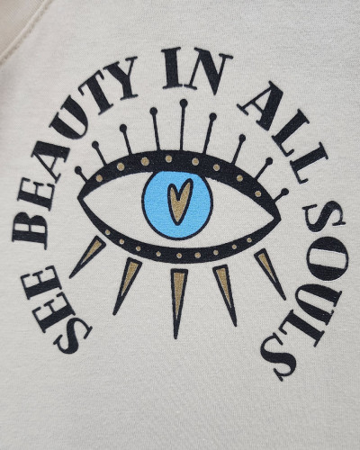 T-Shirt femme beige See Beauty in all Souls