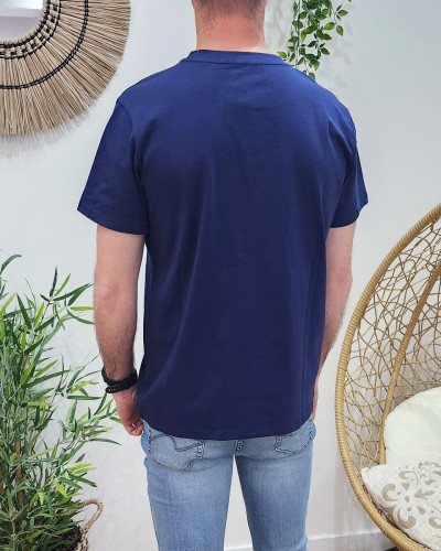 T-Shirt hommemarine Tel père tel fils blanc