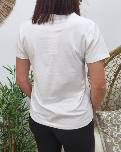 T-Shirt femme marraine d'amour doré