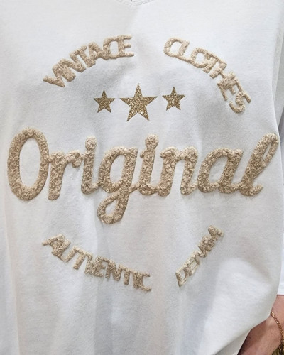 T-shirt femme oversize Vintage Original denim