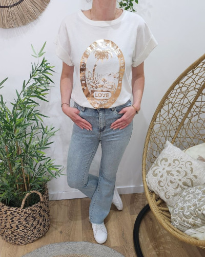 T shirt femme motif new arrivals