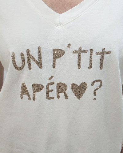 T-shirt femme Un p'tit apéro ?
