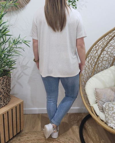 T-Shirt femme irisé