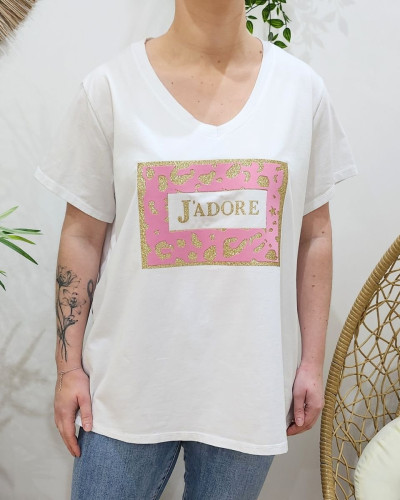 T-Shirt femme oversize J'adore