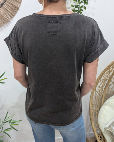 T-shirt femme Bichette paillettes