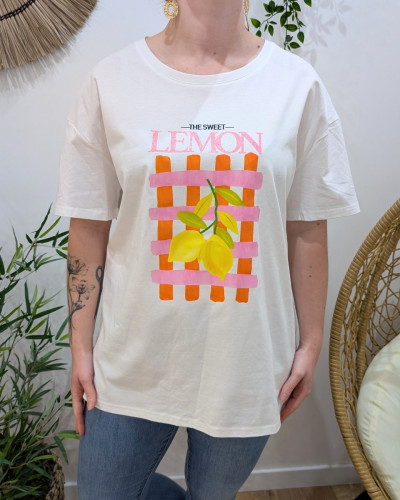 T-Shirt femme oversize The sweet lemon