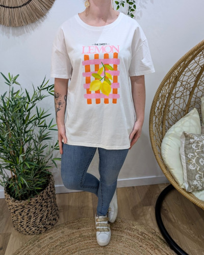 T-Shirt femme oversize The sweet lemon