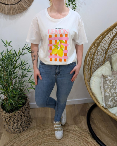 T-Shirt femme oversize The sweet lemon