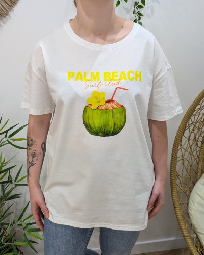 T-Shirt femme oversize Palm Beach