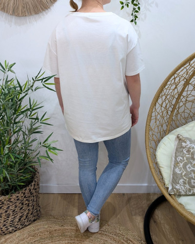 T-Shirt femme oversize Palm Beach