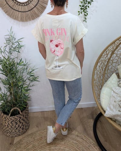 T-shirt femme Pink Gin