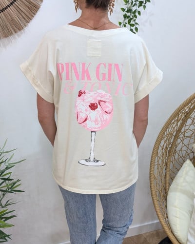 T-shirt femme Pink Gin