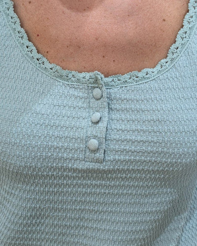 Top femme à bretelles vert sauge Kaïna