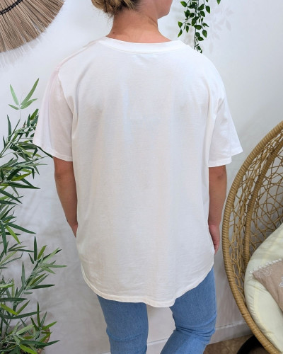 T-Shirt femme oversize Summer babe cocktail club