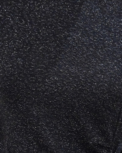 Top femme leopard pailleté noué noir