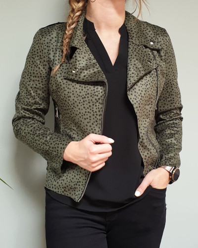 Veste suedine kaki femme deals