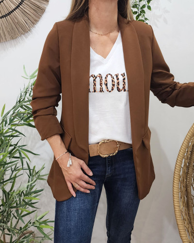 Blazer marron 2025 femme