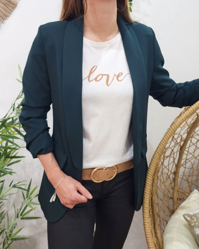 Blazer femme best sale vert bouteille