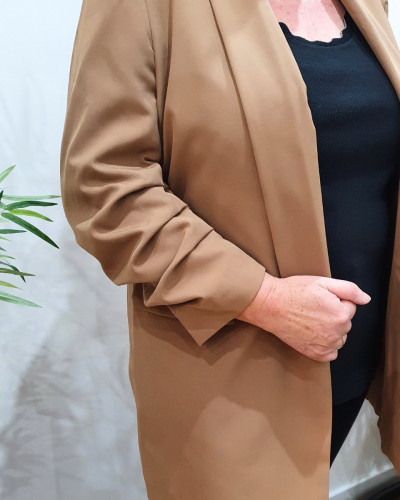 Blazer femme grande taille manches 3/4