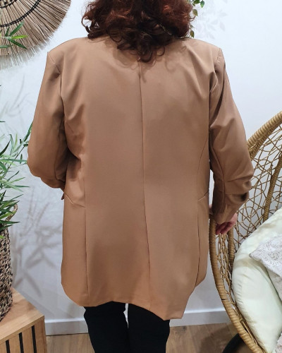 Blazer femme grande taille manches 3/4
