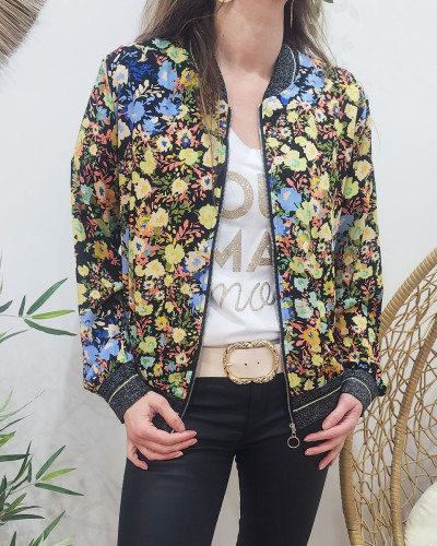 Bombers discount femme fleuri