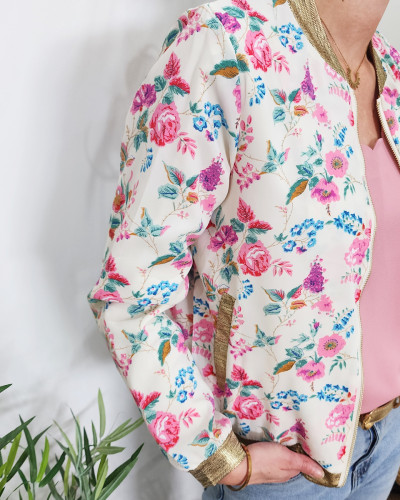 Bombers a fleur femme best sale