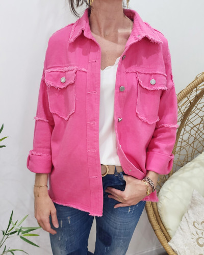 Veste hot sale femme rose
