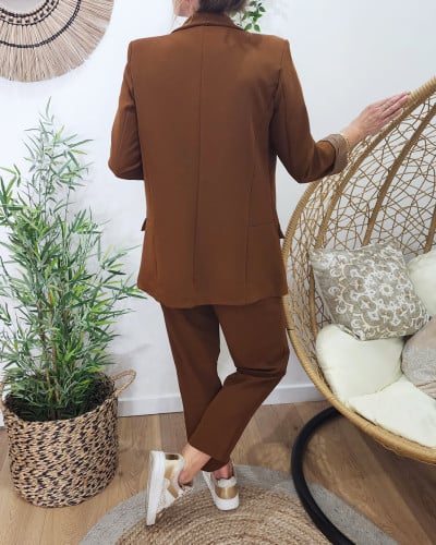 Blazer marron femme top
