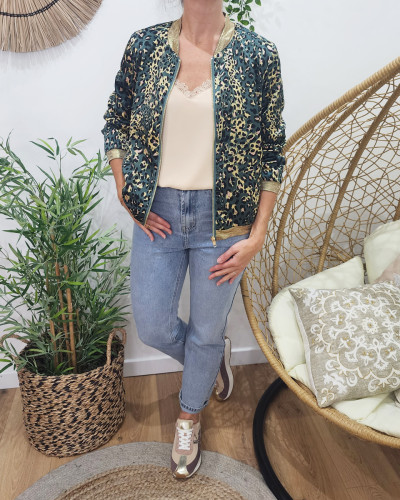 Bombers store jaune femme