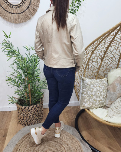 Perfecto femme doré fin
