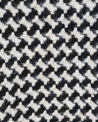 Veste femme droite à poches et boutons pied de poule