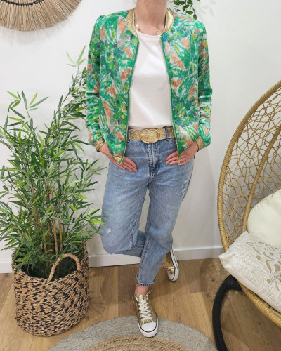 Bombers femme vert Filippa