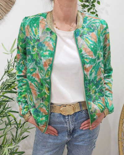 Bombers femme vert Filippa