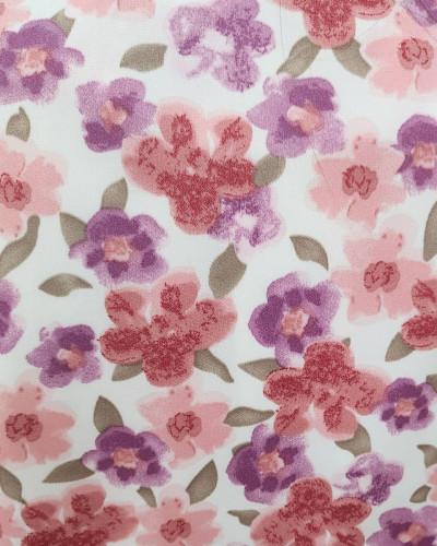 Bombers femme fleuri rose violet Marjolaine